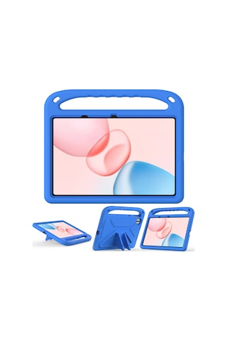 Honor Pad 10 Kılıf El Tutacağı Destekli Tablet Eva Kılıfı - Mavi Tablet Kılıfı