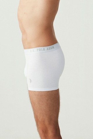 U.S. Polo Assn. Erkek Beyaz 3 Lü Boxer 80097 Beyaz