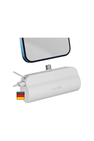 Woyax By Deji 5000 mAh Type-c Soketli Dahili Kablolu Mini Powerbank
