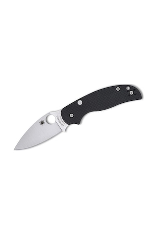 Spyderco Sage 6 Button Compression Lock Carbon Fiber Cpm S30v Plainedge Kamp Çakı Siyah