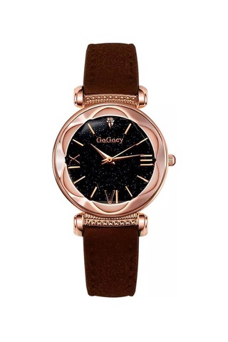 Gogoey G4417kss Kadın Kol Saati Kahverengi + Bileklik