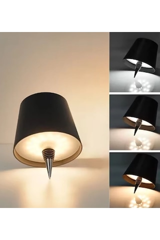 Bk Gift Kablosuz Led Siyah Şişe Lambası, Ev Hediyesi, Arkadaşa Hediye, Sevgiliye Hediye Kobitmeyencom34700 Bk Gift