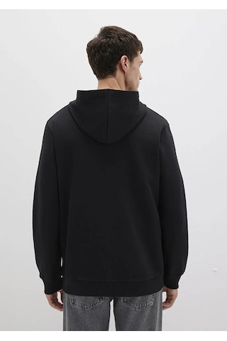 Mavi Kapüşonlu Full Siyah Erkek Sweatshirt M0s10423-900 Siyah