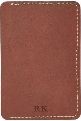 Ryoko Java Slim Wallet Tan Japon Deri Premium Unisex Cüzdan Kartlık Kahverengi