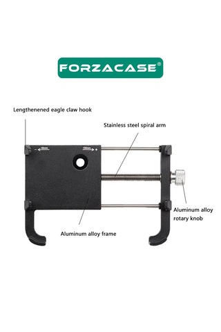 Bisiklet Motosiklet Scooter Gidon Metal Telefon Tutucu - P3 Fc981