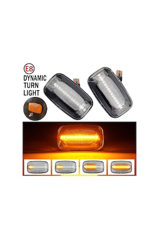 Yaozixa Toyota Land Cruiser 70/80/100 Serisi İki Adet Led Yan İşaret Lambası - Su Geçirmez, Kolay Kurulum, Dayanıklı Plastik + Led Malzeme