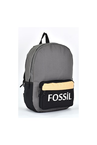 Fossil Unisex Çok Gözlü Günlük Seyahat Okul Sırt Çantası Gri 9504