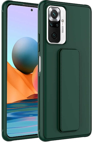 Xiaomi Redmi Note 10 Pro Kılıf Zore Qstand Katlanabilir Standlı Kılıf