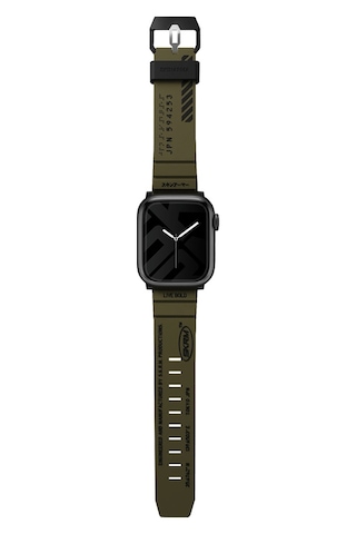 Watch 7 45mm Kordon Skinarma Shokku Silikon Strap Kayış Olive Haki Yeşil