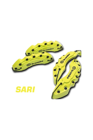 Renault Sarı Brembo 4'lü Kaliper Seti Kabartmalı