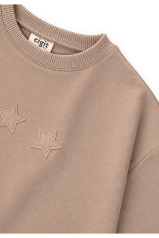 Cigit Mevsimlik Sweatshirt 1-7 Yaş S Vizon