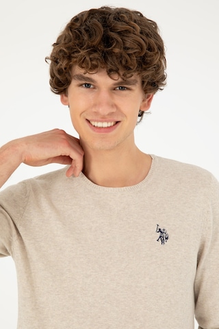 U.S. Polo Assn. U.s. Polo Assn. Erkek Taş Melanj Kazak /triko 50293505-vr225 Tas Melanj