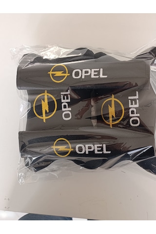 Opel Uyumlu Oto Boyun Yastığı +emniyet Kemer Pedi+kapı Tutma Kolu Koruyucu Sarı