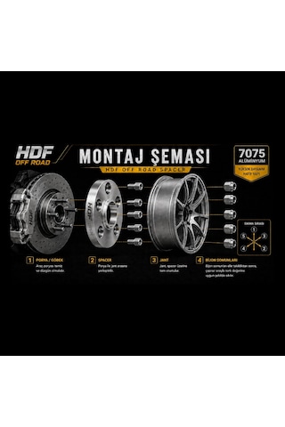 Opel Frontera 2024 - Opel Mokka 4x108 2 Cm - 2 Adet Spacer + Bijon Seti