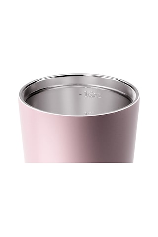 Made By Fressko Grande Boy Paslanmaz Çelik Çift Duvar Yeniden Kullanılabilir Kahve Bardağı, Termos, Yalıtımlı Termal Kupa, 475 Ml Floss - Açık Pembe