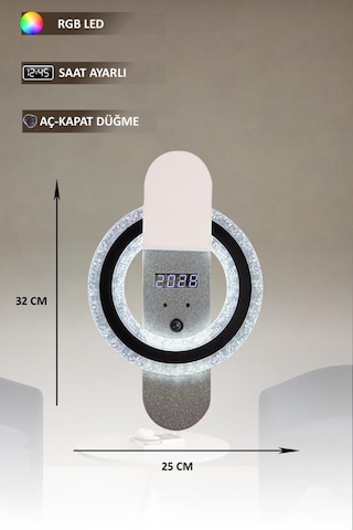 Eray Aydınlatma T8239 Beyaz Rgb Led Avize Beyaz