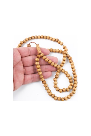 Meram Kavak 99luk Küre Kesim 7.5mm Namaz Tesbihi-açık Kahverengi Açık Kahverengi