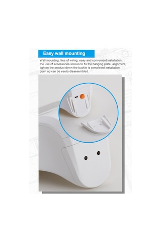 Suofeng Dış Mekan Güneş Enerjili Radar Sensörlü Ip65 Su Geçirmez Duvar Lambası - Beyaz Kasa Beyaz Işık Beyaz