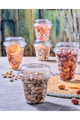 Plastik Bardak 450 Ml Şeffaf 50 Adet 1001 Ambalaj