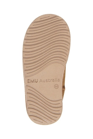 Emu Australia Leather Deer Walker Girl's Boot Kız Çocuk Koyun Derisi Koyun Kürkü Bot Kahverengi Kahverengi