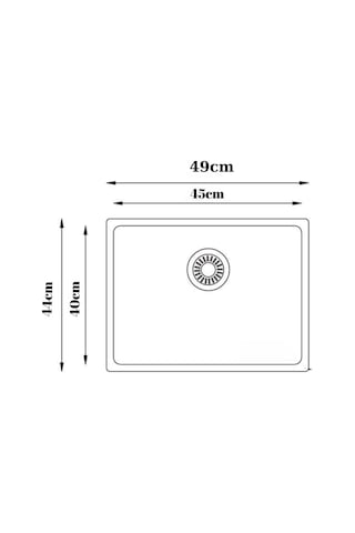 Krom Eviye 12 4045R12 Polisajlı Handmade Mutfak Eviyesi 40 x 45