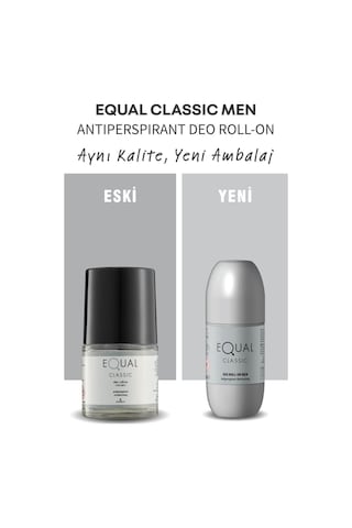 Equal Classic Erkek Roll-On Deodorant 5 x 50 ML