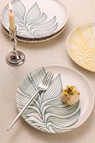 Leaf Harmony Nordic 4'lü Pasta & Sunum Tabağı 22 Cm Çok Renkli