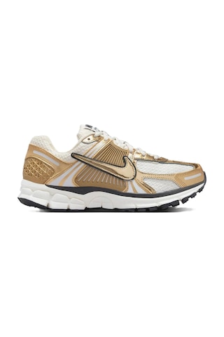 Nike Bowerman Zoom Vomero 5 Metallic Gold Leather Sneaker Hakiki Deri Kadın Günlük Spor Ayakkabı Beyaz Sarı Beyaz