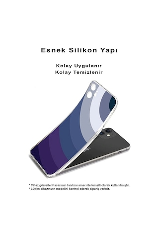 Realme 11 Pro Plusile Uyumlu Renk Cümbüşü 5 Baskılı Kamera Korumalı Şeffaf Kılıf