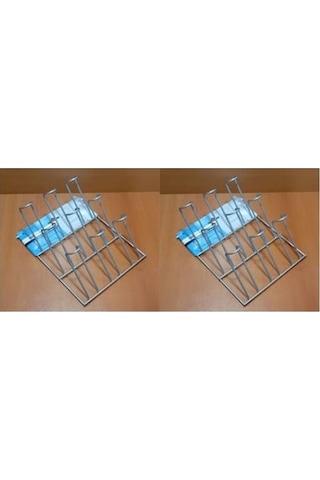 Bardak Düzenleyici Askı Ve Kurutmalık 2 Adet Bulasıklık Duvar Monte 19x12x24cm