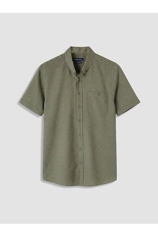Lcwaıkıkı Classic Haki Regular Fit Kanvas Erkek Gömlek