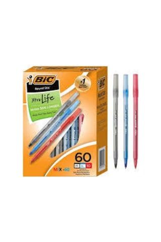 Bic Round Tükenmez Kalem 60 'lı Set 20 Siyah+20 Kırmızı+20 Mavi 3 Renk-60 Adet Karışık Bic Round Tükenmez Kalem 60 'lı Set 20 Siyah+20 Kırmızı+20 Mavi 3 Renk-60 Adet Karışık