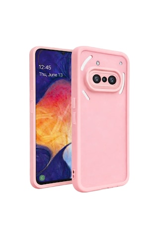 Nothing Phone 3a Uyumlu Kamera Çıkıntılı Mat Silikon Telefon Kılıfı