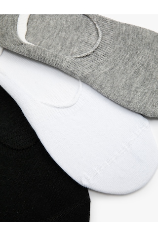 Koton 3'lü Sneaker Çorap Seti Siyah 3sam80065aa Siyah