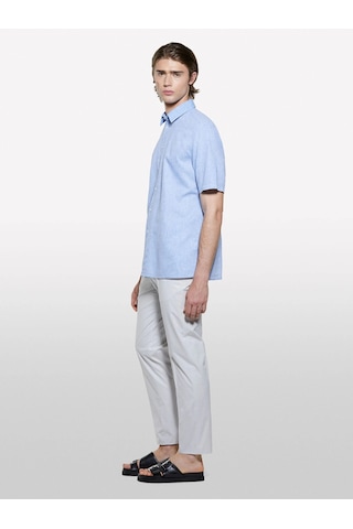 Sisley Pamuk Karışımlı Slim Comfort Fit Paraşüt Kanvas Pantolon Erkek Gri Pantolon - 325p4ytwsf05d