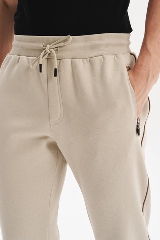 Ar-ma Erkek Örme 3 İplik Kumaş Dar Paça Eşofman Altı Regular Fit Lastikli Bel %70 Pamuk %30 Polyester K30174681602 Bej-b1 Bej