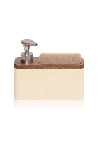 The Mia Travertine Süngerli Sıvı Sabunluk Krem 420 Ml