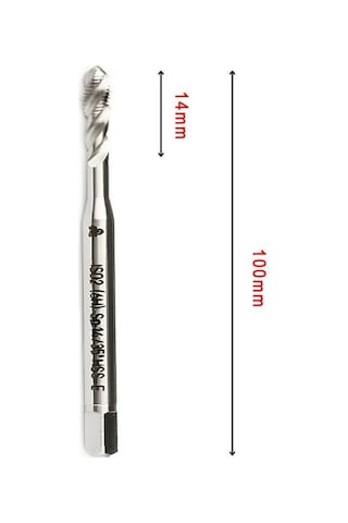 Mte M10x1,5 Normal Vidalı Helis Kanallı Makina Kılavuzu Hss - E Dın 371/c
