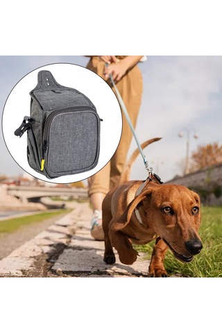 Homyl Köpek Ödül Poşeti Su Geçirmez Maması Açık-gri