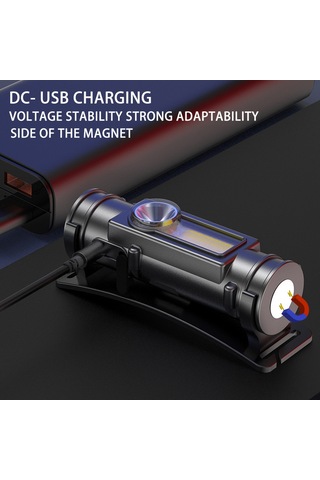 Shineyee Usb Şarjlı 30w Xpe 25w Cob Led Feneri, 2 Işık Modu, 180 Döner, 1.5-2 İnç Borular İçin Utv Atv Araçlar İçin Su Geçirmez