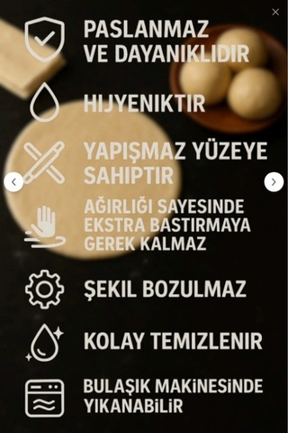 3'lü Alüminyum Paslanmaz Metal Masterchef Pratik 60-75- 90 Cm Hamur, Yufka Açıcı Oklava