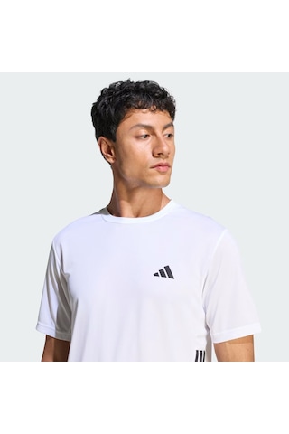 Adidas Workout Essentials Base 3-stripes Erkek T-shirt Kd0699 Beyaz