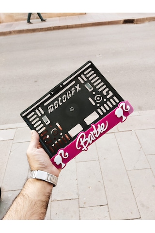 Motor Plakalık Barbie Takmatik Pleksi 3d Kabartma Kişiye Özel Lazer Kesim