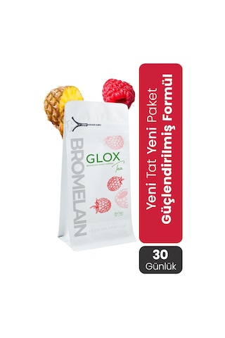 Glox Tea Bromelain  Düzenlemeye Yardımcı Bitkisel Çay 60'lı