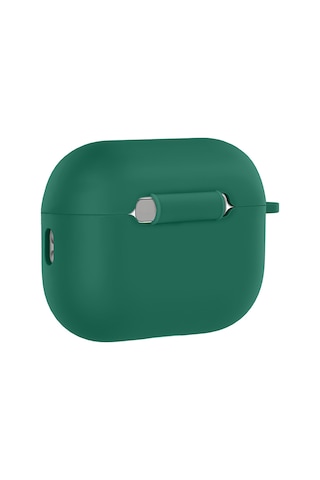 Apple Uyumlu AirPods Pro 3 İle Kılıf Standart Yumuşak Silikon Case Koyu Yeşil