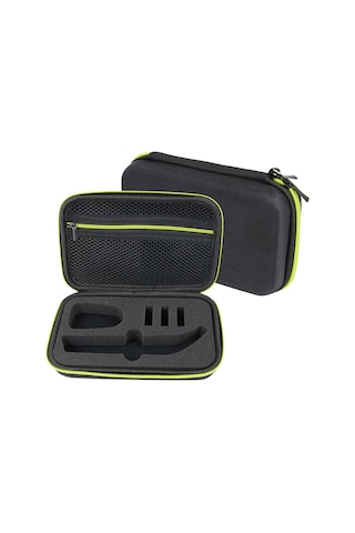 Gajeena Philips Oneblade Qp150 İçin Eva Dayanıklı Sert Kılıf - Su Geçirmez Ve Darbeye Dayanıklı Saklama Çantası Sarı - Siyah