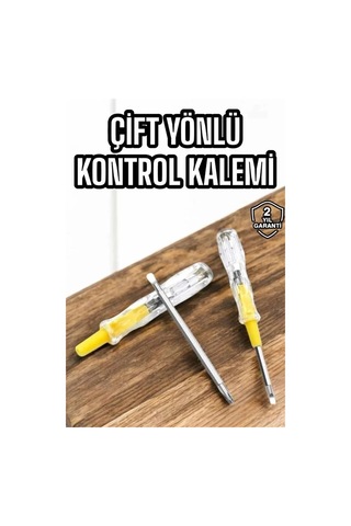 Kontrol Kalemi Nikel Kaplama Çift Başlıklı Test Cihazı 10313048