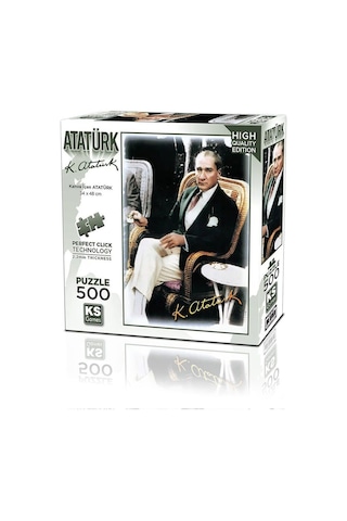 20060 Kahve İçen Atatürk 500 Parça Puzzle -ks Puzzle Standart