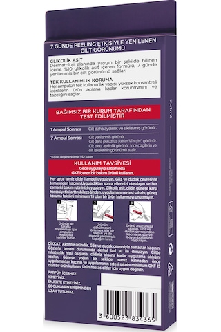 L'Oreal Paris Revitalift Lazer X3 7 Günlük Kür Peeling Etkili Ampul x 7