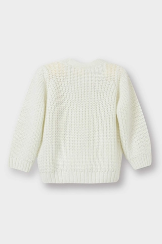 Defacto Kız Bebek V Yaka Düğmeli Hırka A4081a525auer134 Ekru